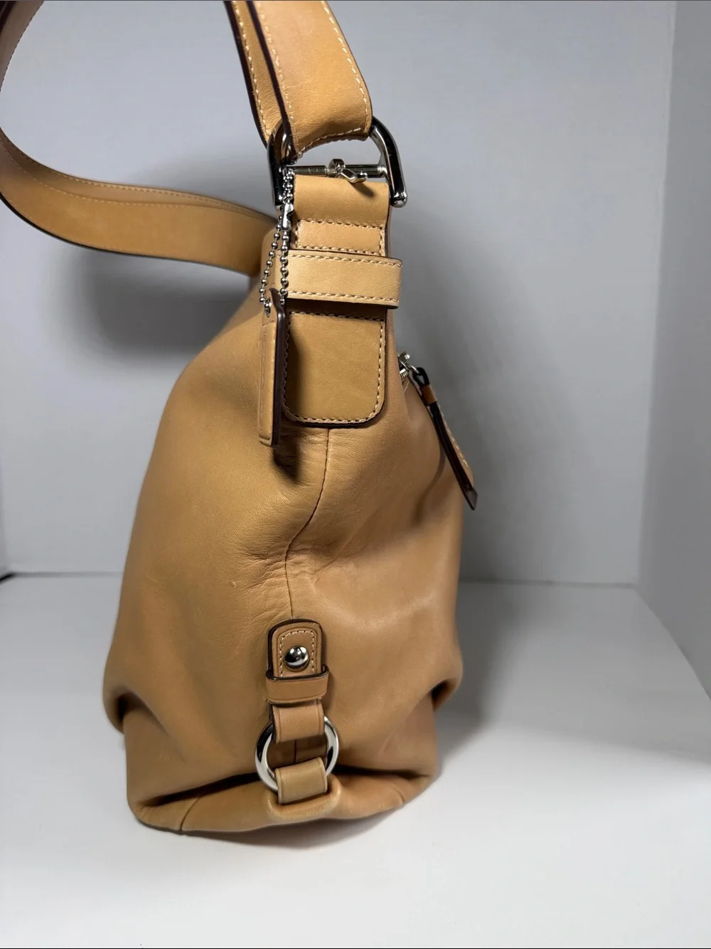 Coach Caramel Leather Shoulder Hobo